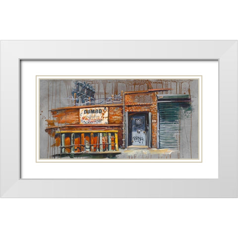 Dumbo IV White Modern Wood Framed Art Print with Double Matting by Blondel, Sandrine