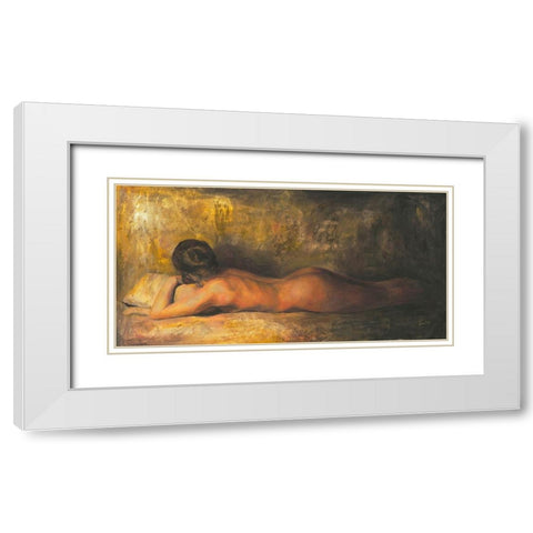 Abbandonare White Modern Wood Framed Art Print with Double Matting by van den Bogerd, Escha