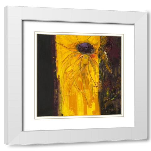 Velours et carnaval White Modern Wood Framed Art Print with Double Matting by Naudin, Genevieve