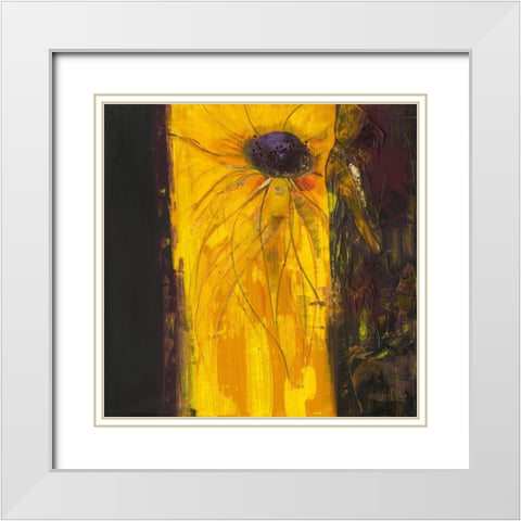 Velours et carnaval White Modern Wood Framed Art Print with Double Matting by Naudin, Genevieve