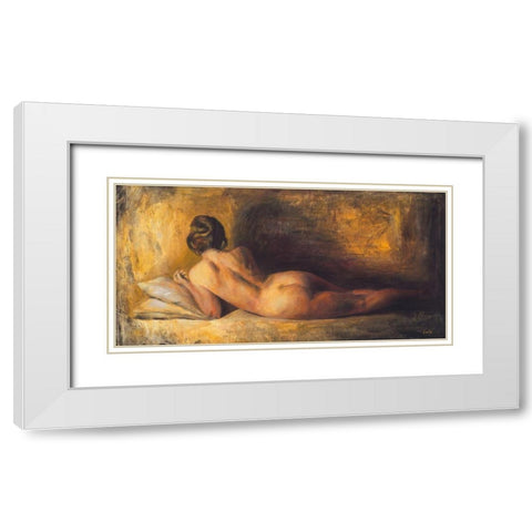 Fascino White Modern Wood Framed Art Print with Double Matting by van den Bogerd, Escha