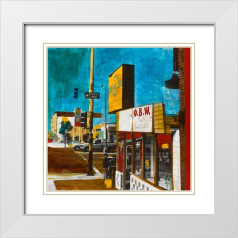 OBW White Modern Wood Framed Art Print with Double Matting by Olukman, Ayline