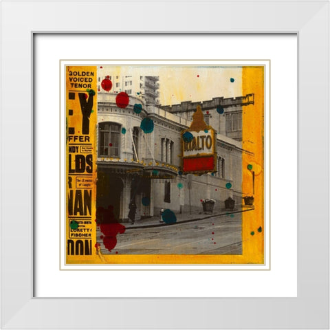 Rialto White Modern Wood Framed Art Print with Double Matting by Olukman, Ayline