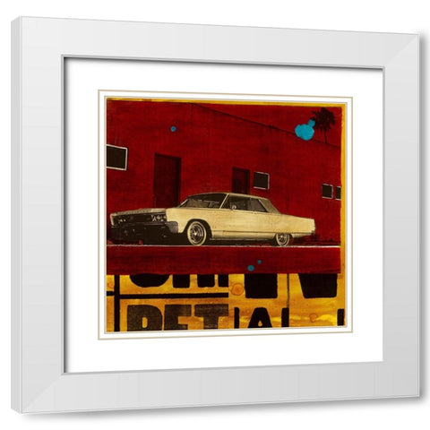 Chrysler White Modern Wood Framed Art Print with Double Matting by Olukman, Ayline