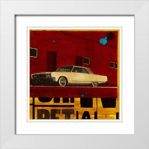 Chrysler White Modern Wood Framed Art Print with Double Matting by Olukman, Ayline