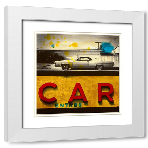 Car-Entree White Modern Wood Framed Art Print with Double Matting by Olukman, Ayline