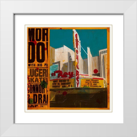 El Rey White Modern Wood Framed Art Print with Double Matting by Olukman, Ayline