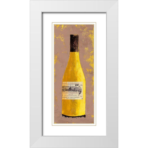 Chablis White Modern Wood Framed Art Print with Double Matting by Persillon, Francoise