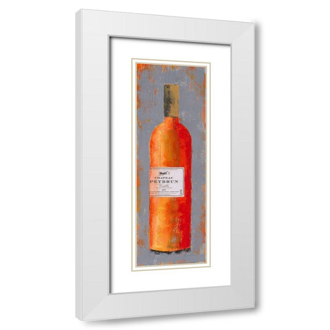 Bordeaux II White Modern Wood Framed Art Print with Double Matting by Persillon, Francoise