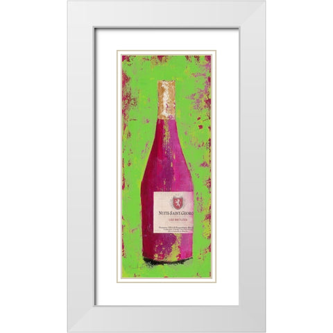 Bourgogne II White Modern Wood Framed Art Print with Double Matting by Persillon, Francoise