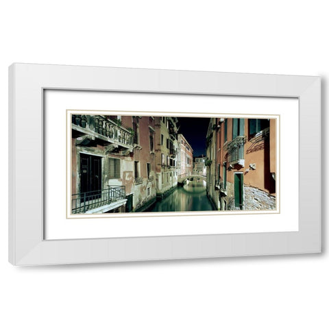 Venedig I White Modern Wood Framed Art Print with Double Matting by Seidel, Leo