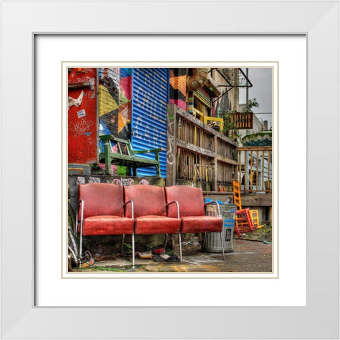 Mollusk White Modern Wood Framed Art Print with Double Matting by Terrible, Aurelien
