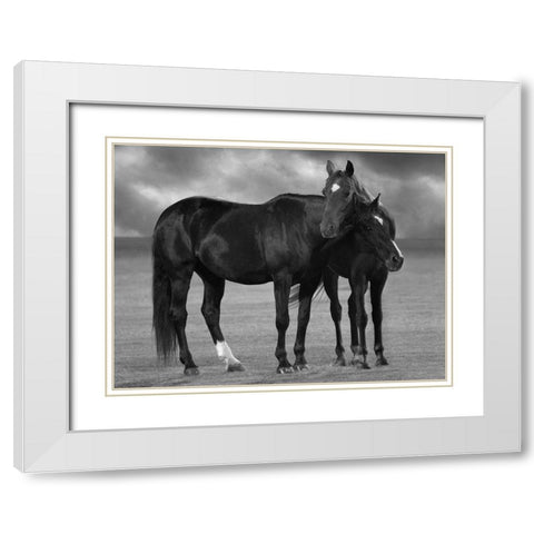 Feeling Good White Modern Wood Framed Art Print with Double Matting by Llovet, Jorge