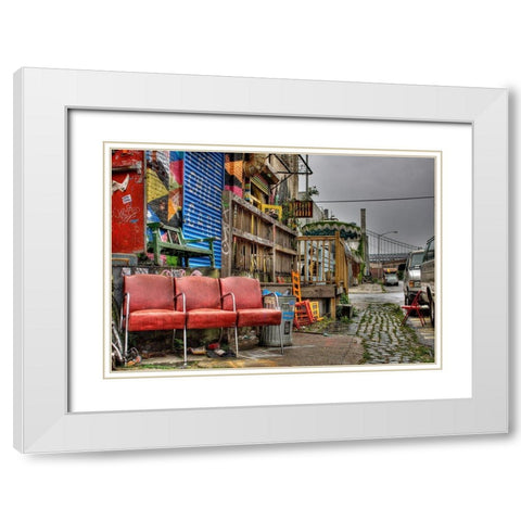 Mollusk White Modern Wood Framed Art Print with Double Matting by Terrible, Aurelien
