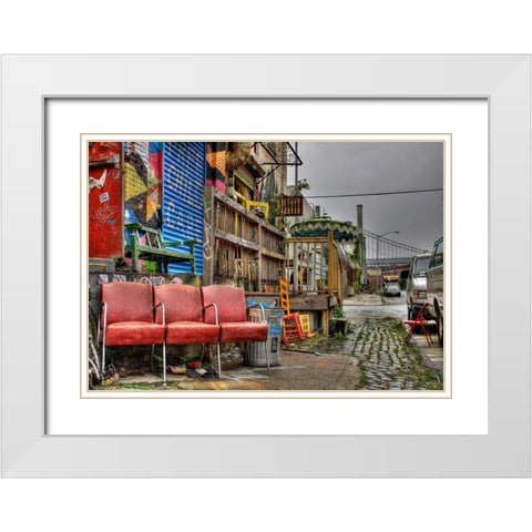 Mollusk White Modern Wood Framed Art Print with Double Matting by Terrible, Aurelien