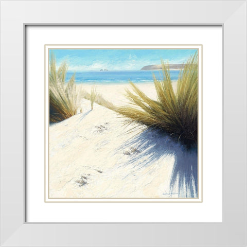 Shadow Patterns White Modern Wood Framed Art Print with Double Matting by Atkinson, Caroline