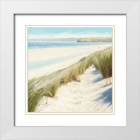 To the Sea White Modern Wood Framed Art Print with Double Matting by Atkinson, Caroline