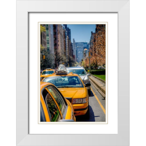 Spring Colors White Modern Wood Framed Art Print with Double Matting by Terrible, Aurelien