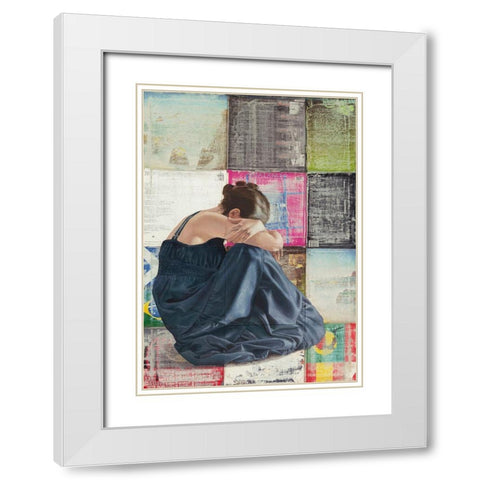 Classic 33 White Modern Wood Framed Art Print with Double Matting by Defontenay, Elodie