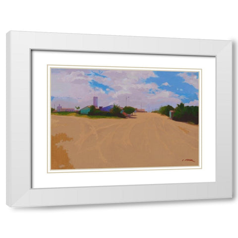 Tatajuba White Modern Wood Framed Art Print with Double Matting by Mazur-Devaux, Ewa