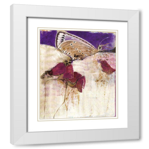 Der Besucher White Modern Wood Framed Art Print with Double Matting by Dreyer, Ingeborg