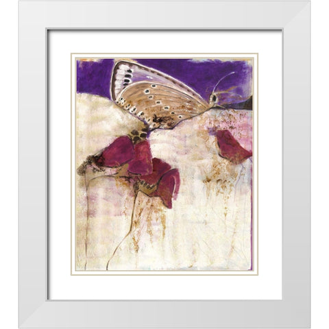 Der Besucher White Modern Wood Framed Art Print with Double Matting by Dreyer, Ingeborg