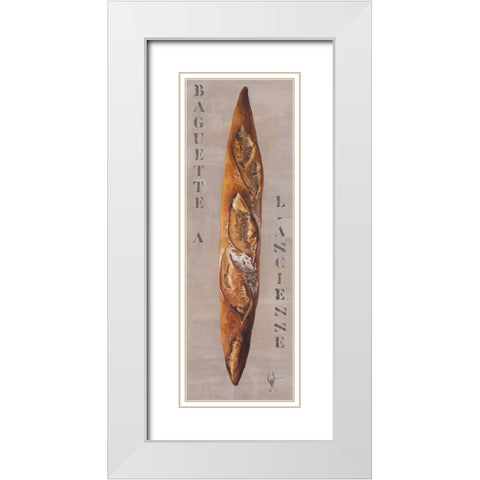 Baguette a l ancienne White Modern Wood Framed Art Print with Double Matting by Defontenay, Elodie