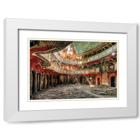 Gods Forgotten Palace White Modern Wood Framed Art Print with Double Matting by Haker, Matthias