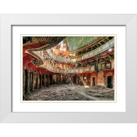 Gods Forgotten Palace White Modern Wood Framed Art Print with Double Matting by Haker, Matthias