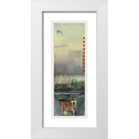 Mahler I White Modern Wood Framed Art Print with Double Matting by Holtkamp, Margreet