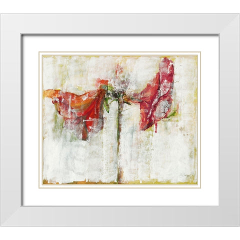 Amaryllies White Modern Wood Framed Art Print with Double Matting by Dreyer, Ingeborg