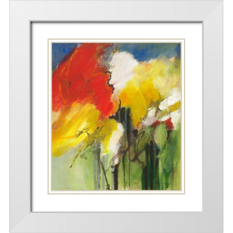 Gartenraum I White Modern Wood Framed Art Print with Double Matting by Dreyer, Ingeborg