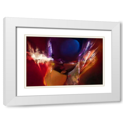 De Over Winning White Modern Wood Framed Art Print with Double Matting by ARVEE