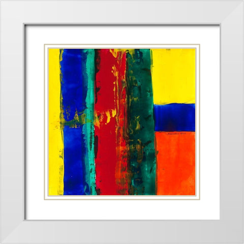 C est la vie White Modern Wood Framed Art Print with Double Matting by MAXWELL