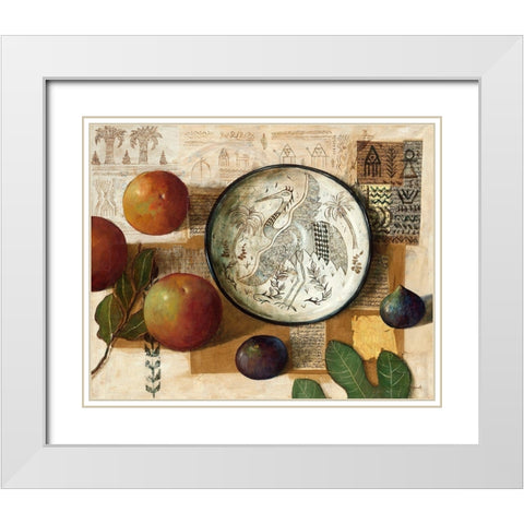 La Cigogne White Modern Wood Framed Art Print with Double Matting by Lionnet, Pascal