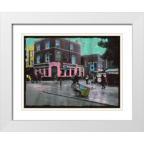 Under Control White Modern Wood Framed Art Print with Double Matting by Simonutti, Riccardo