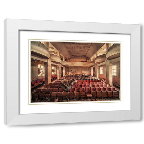 The Show is over White Modern Wood Framed Art Print with Double Matting by Haker, Matthias