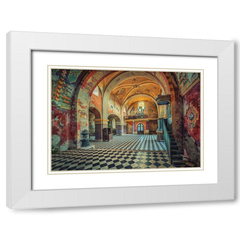The Colors Remain White Modern Wood Framed Art Print with Double Matting by Haker, Matthias