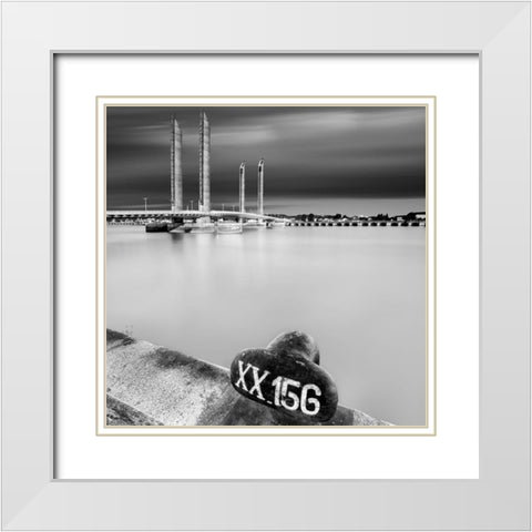 XX-156 White Modern Wood Framed Art Print with Double Matting by Bertrande, Arnaud