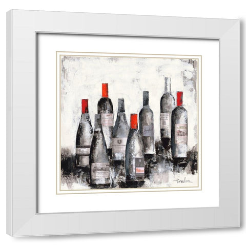 Selection de ma cave VIII White Modern Wood Framed Art Print with Double Matting by Persillon, Francoise