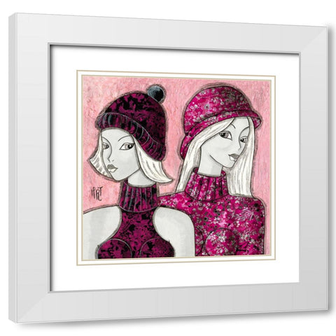 Fachees White Modern Wood Framed Art Print with Double Matting by MIROTA