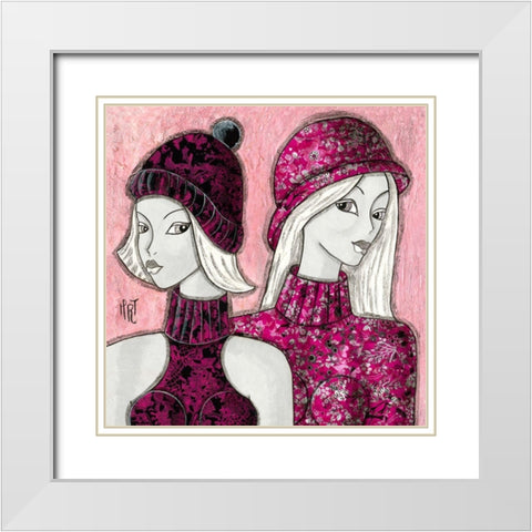 Fachees White Modern Wood Framed Art Print with Double Matting by MIROTA