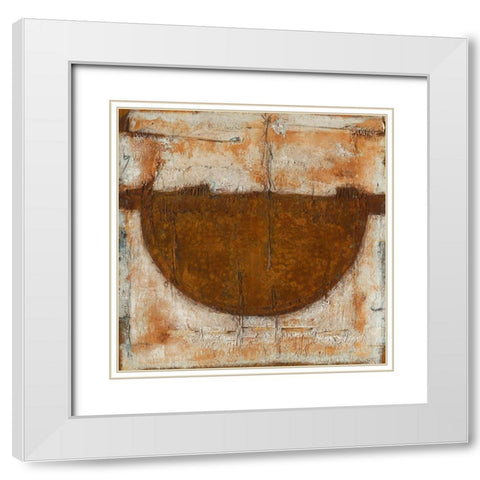 Werk Nr. 10_14 Kein Titel White Modern Wood Framed Art Print with Double Matting by Eckerle, Rudi