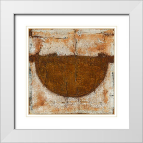 Werk Nr. 10_14 Kein Titel White Modern Wood Framed Art Print with Double Matting by Eckerle, Rudi