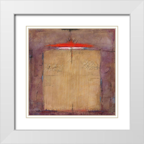 Werk Nr. 11_20 Kein Titel White Modern Wood Framed Art Print with Double Matting by Eckerle, Rudi