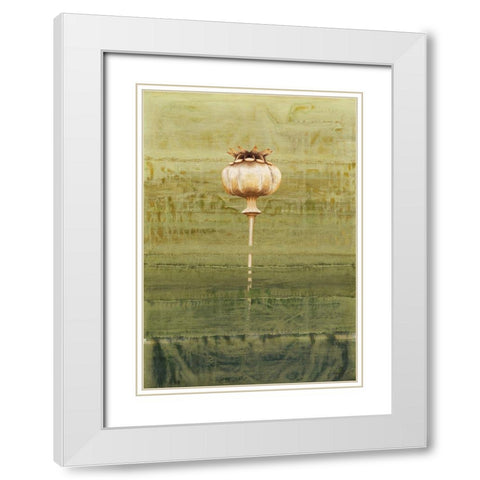 Papaverbol White Modern Wood Framed Art Print with Double Matting by Clema