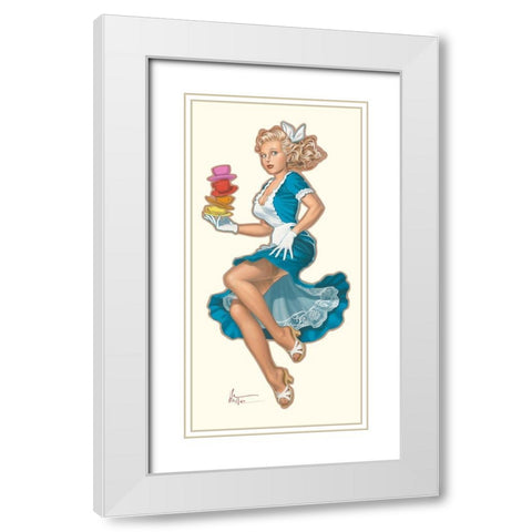 Alice White Modern Wood Framed Art Print with Double Matting by Hitte, Patrick