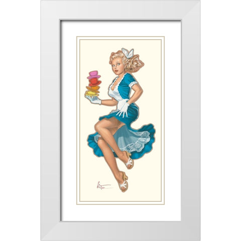 Alice White Modern Wood Framed Art Print with Double Matting by Hitte, Patrick