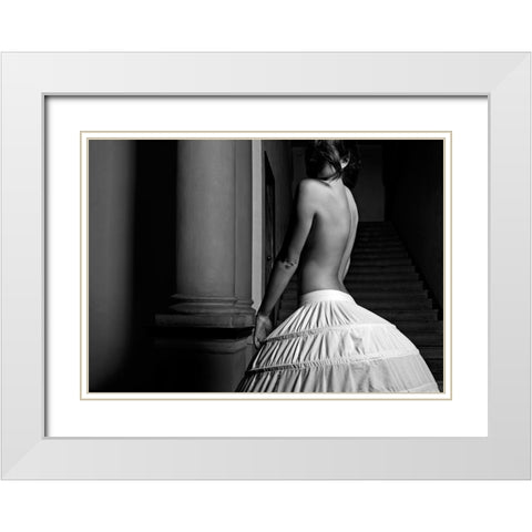 Romantic Dream White Modern Wood Framed Art Print with Double Matting by Milillo, Marco