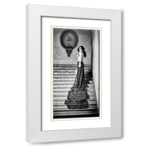 The Royal Palace White Modern Wood Framed Art Print with Double Matting by Milillo, Marco